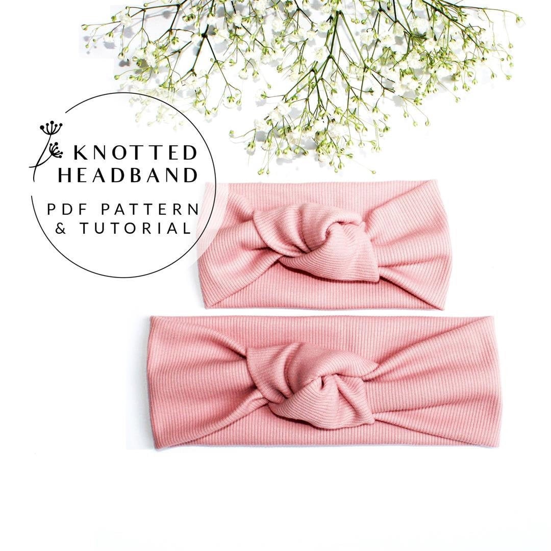 Knotted Headband Sewing Pattern: Mommy and Me Headbands (PDF) - Etsy