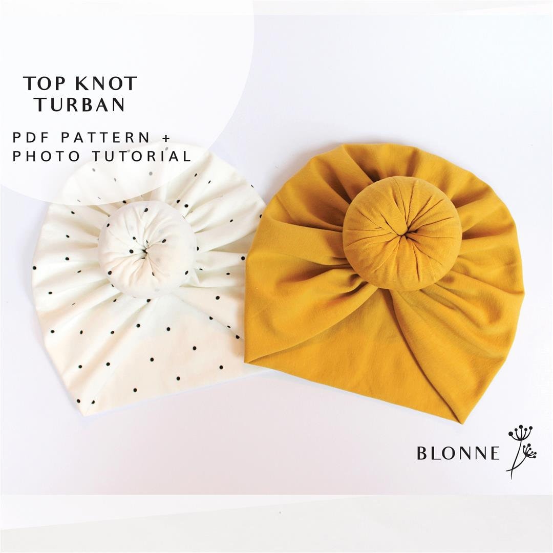 Baby Turban Pattern, Donut Turban Pattern, Sewing Pattern, Easy
