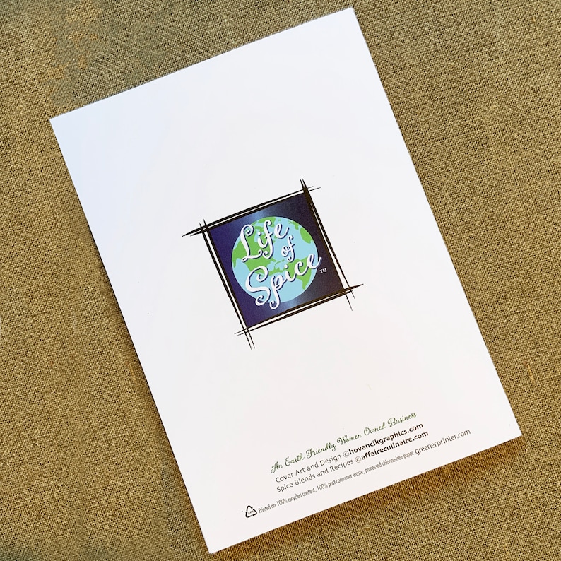 Machu Picchu Greeting Card spice pack and recipe spice greeting card. world travel Original art eco-friendly greeting card gift