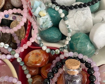 New Stock | Mystery Crystal Grab Bag - Mystery Crystals Box | Crystals, Witchy Gifts, Mother’s Day