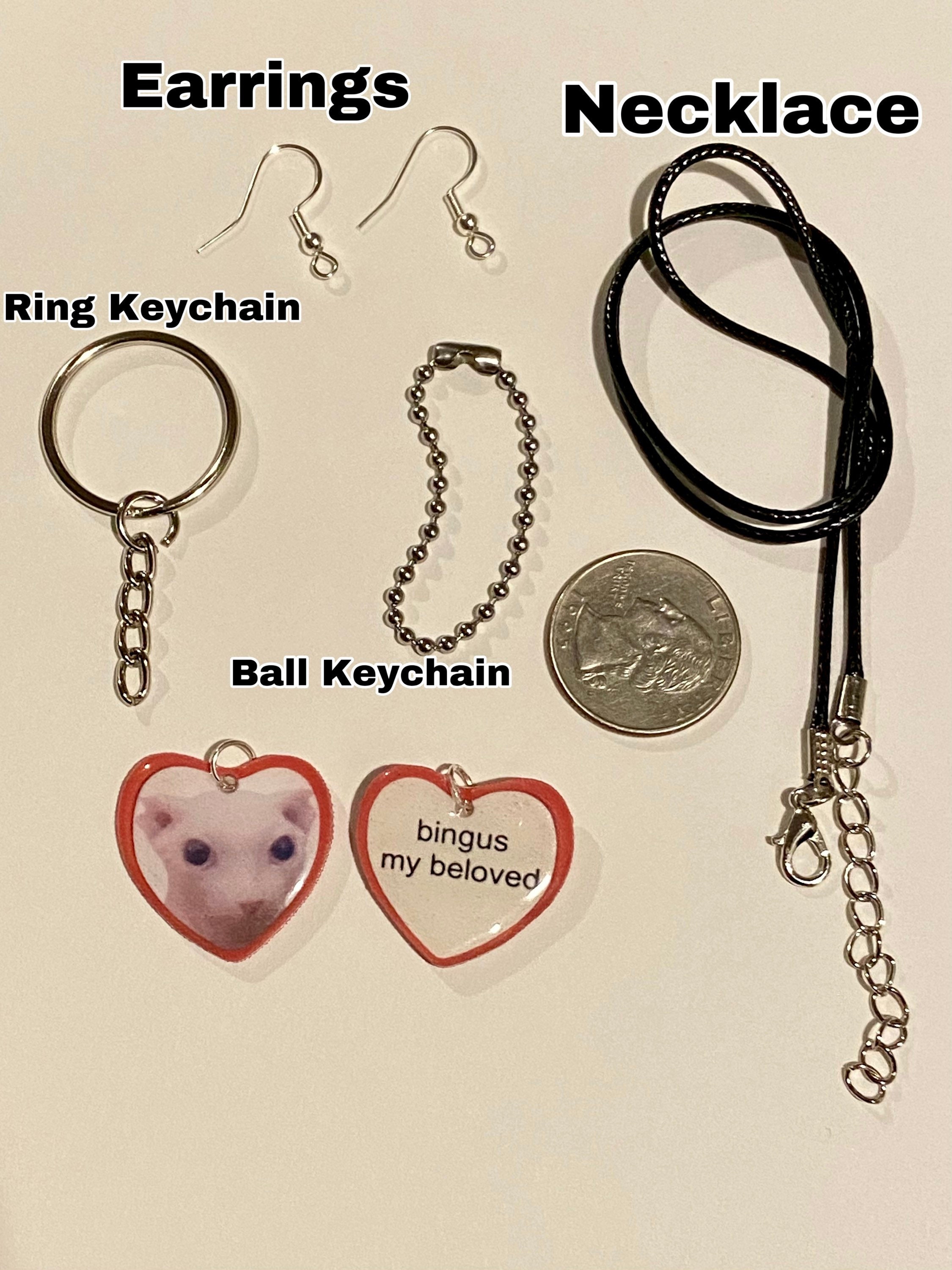 Bingus My Beloved Meme Charm/earrings/necklace - Etsy