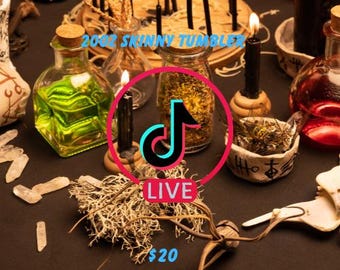 Vaso delgado de 20 oz para TikTok Live
