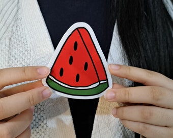 Watermelon waterproof sticker, Palestine sticker, Gaza sticker, keffiyah