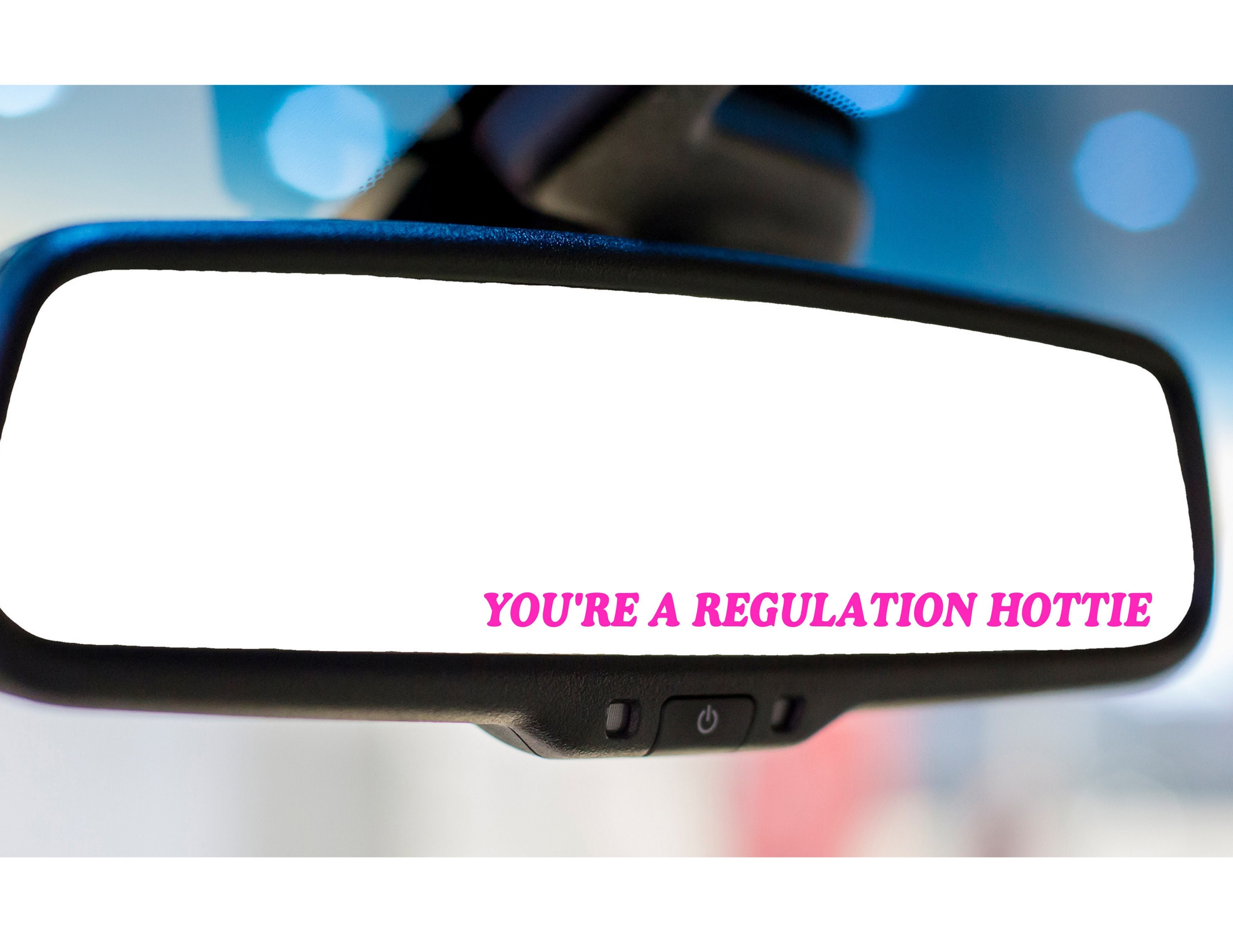 Mean Girls Car Mirror Decal Regulation Hottie Positive Etsy