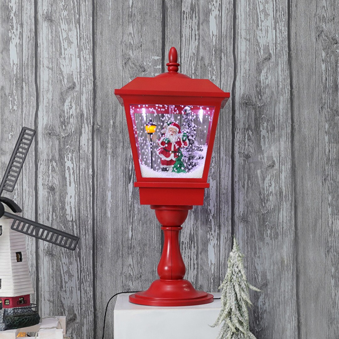 Christmas Tabletop Musical and Snowing Lamp Etsy