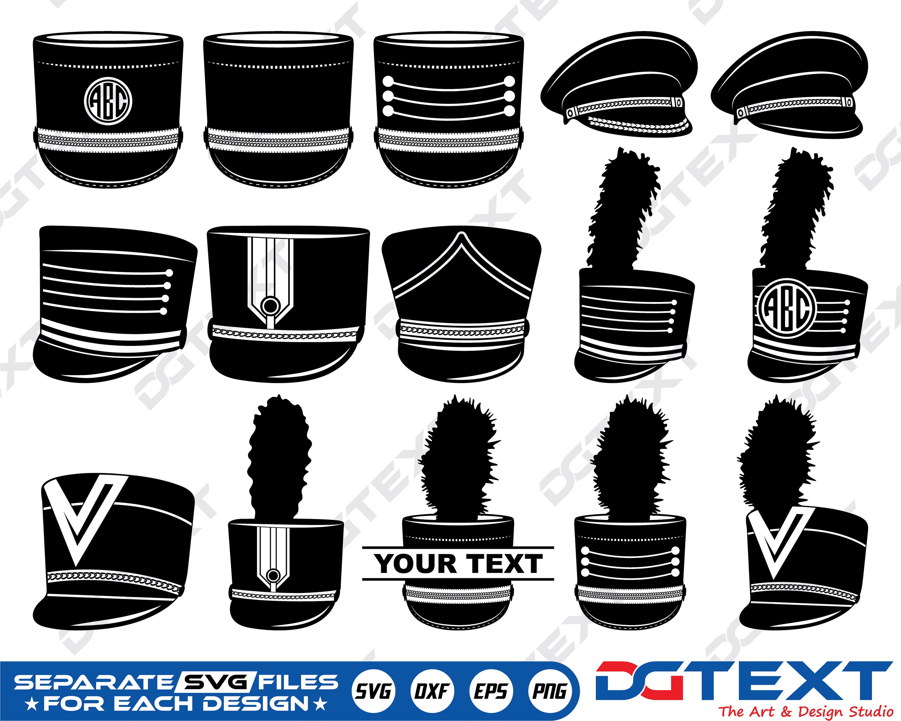 Marching Band Hat Plume Clip Art