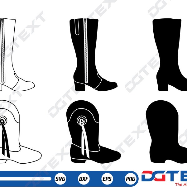 Drill Team Majorette Boots SVG, Silhouette, Cricut file, Vector file, Clipart, Cuttable Design, Png, Dxf & Eps Designs.