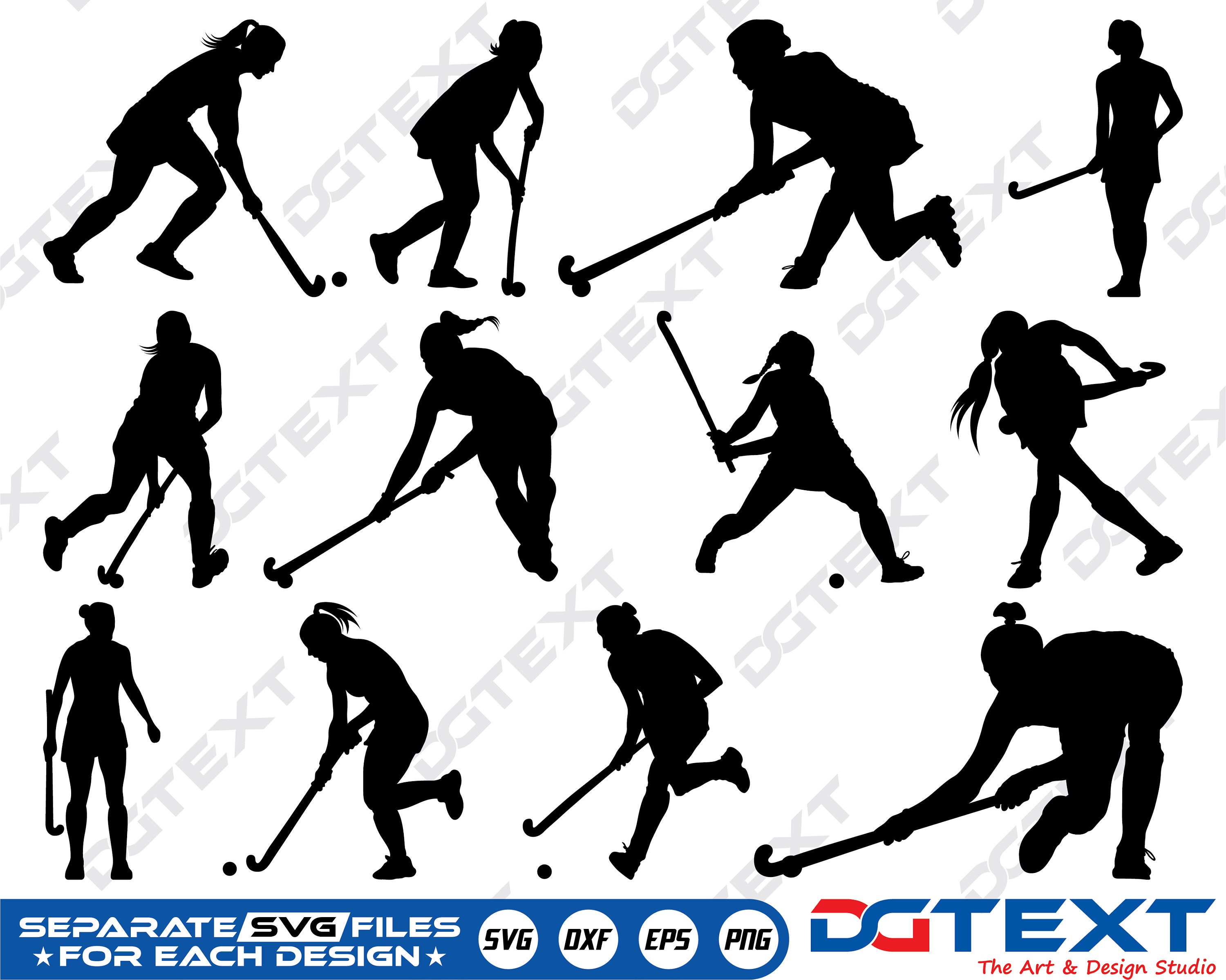 Hockey Clipart - Girls Playing Hockey Clipart - Goalie - Hockey Girls –  Scrappin Doodles