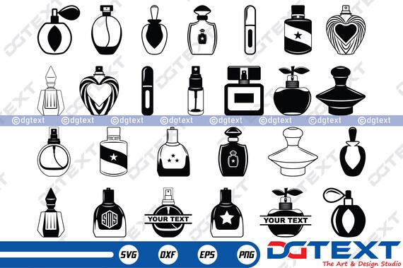 Perfume Bottles SVG, Perfume Bottles Vector, Silhouette, Cricut