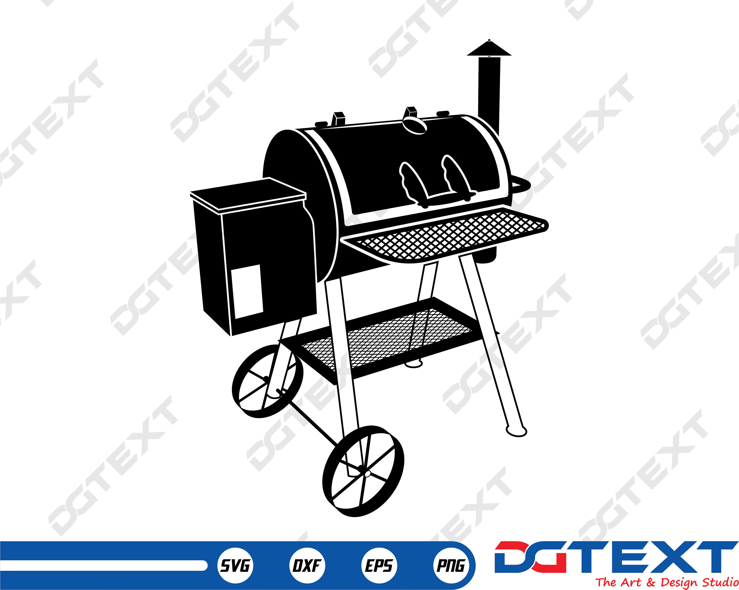 Smoker BBQ SVG Smoker BBQ Vector Silhouette Cricut file Etsy