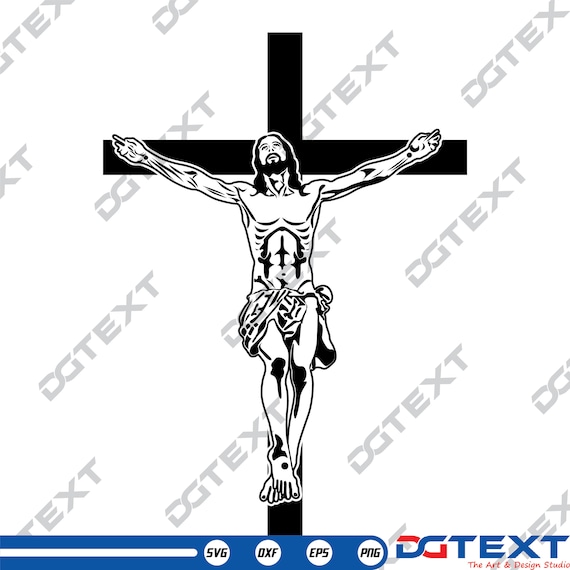 Crucifijo Cruz SVG Crucifijo Cross Vector Silueta Archivo | Etsy