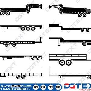 Big Tex Trailers SVG, Big Tex Trailers Vector, Silhouette, Cricut file, Clipart, Cuttable Design, Png, Dxf & Eps Designs.