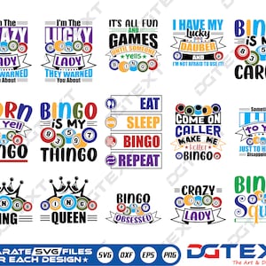 Bingo Bundle SVG, Vector, Silhouette, Cricut File, Clipart, Cuttable ...