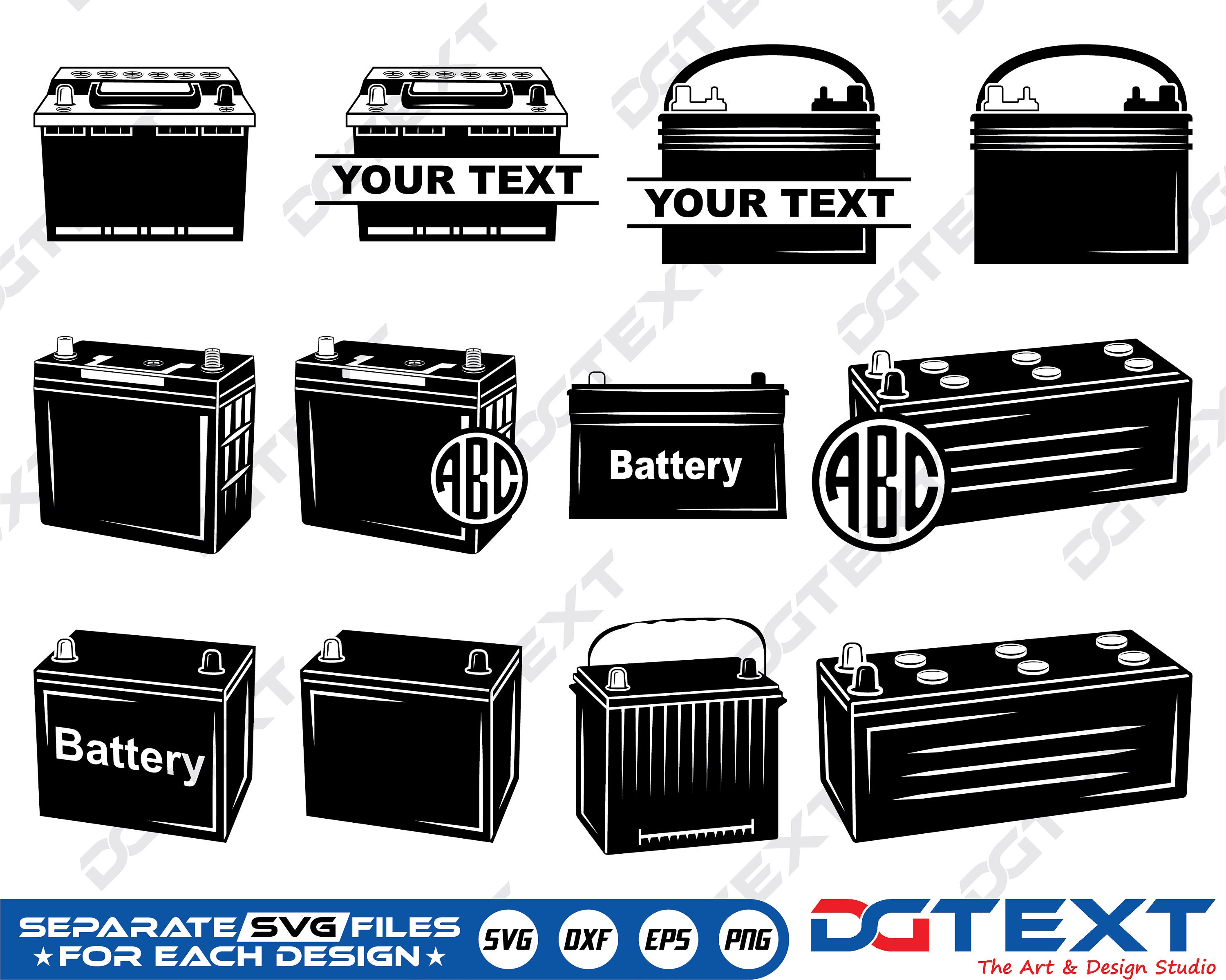 Car Battery SVG, Car Battery Vector, Silhouette, Cricut file, Clipart,  Cuttable Design, Png, Dxf &eps Designs.