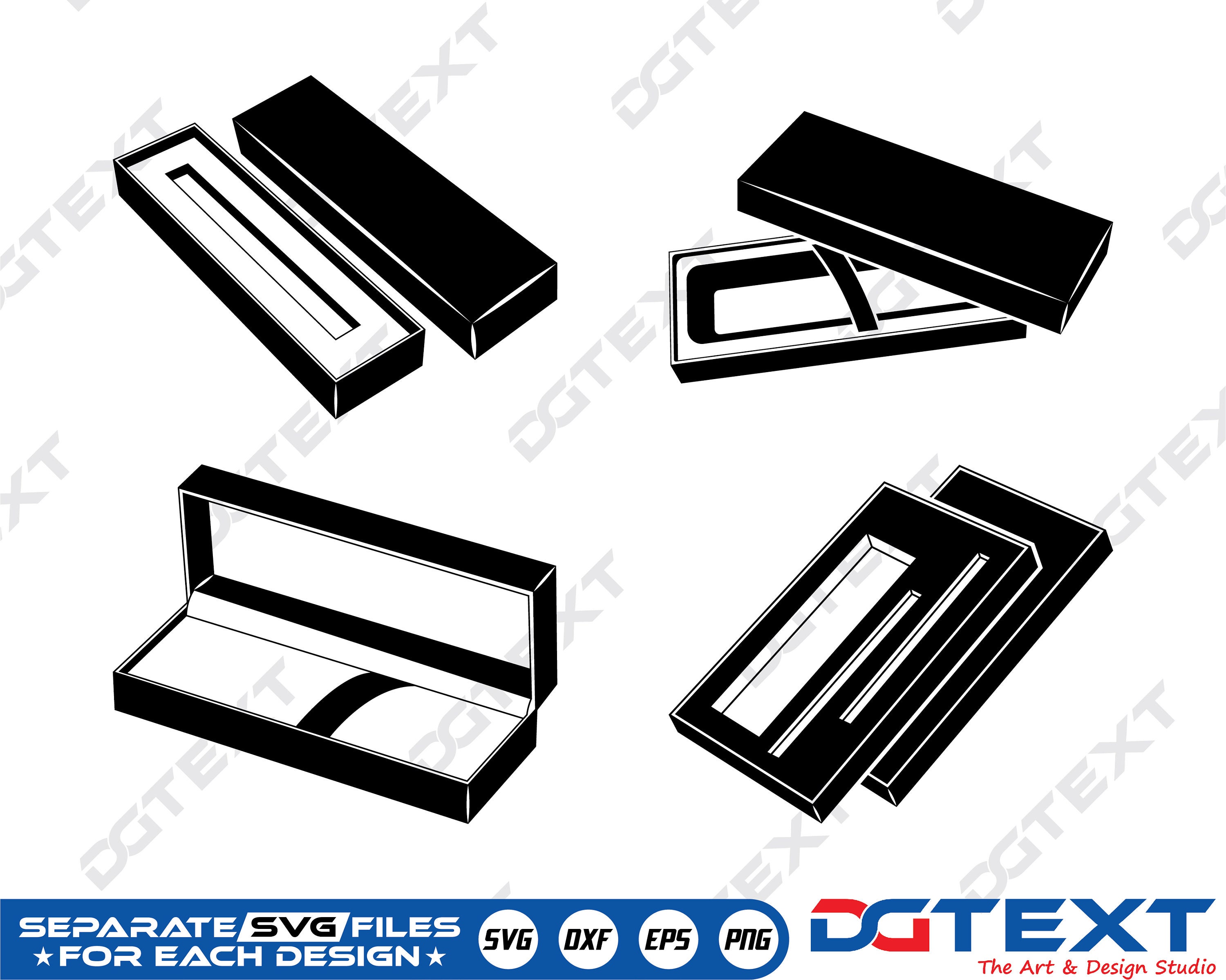 Pen Box SVG Pen Box Vector Silhouette Cricut File Clipart Etsy UK