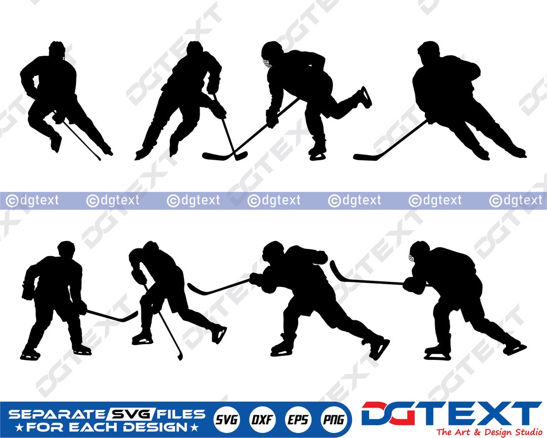 Eishockey SVG Eishockey SVG Silhouette Cricut Datei Etsy.de
