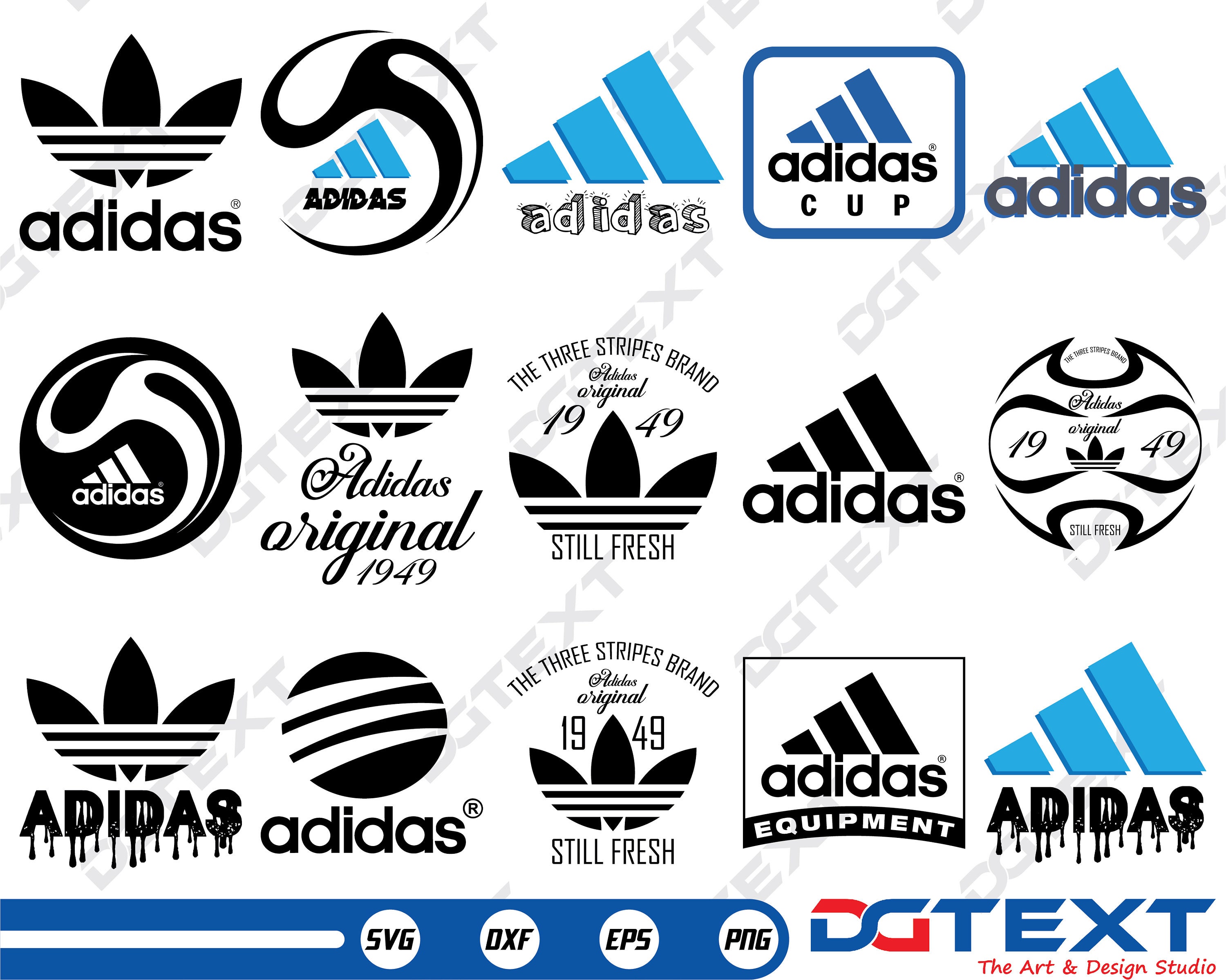 Adidas SVG Adidas Vector Silhouette Cricut file Clipart | Etsy