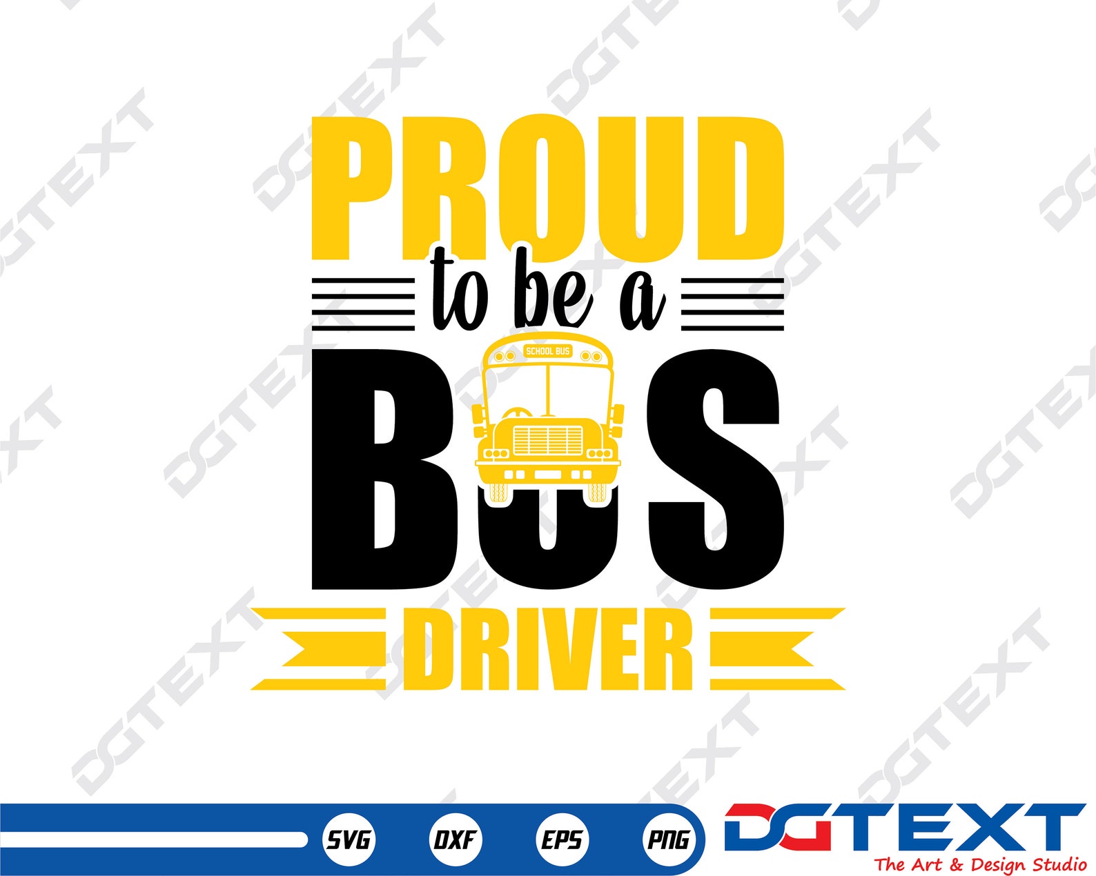 Proud to be a Bus Driver SVG Vector Silhouette Cricut file Etsy