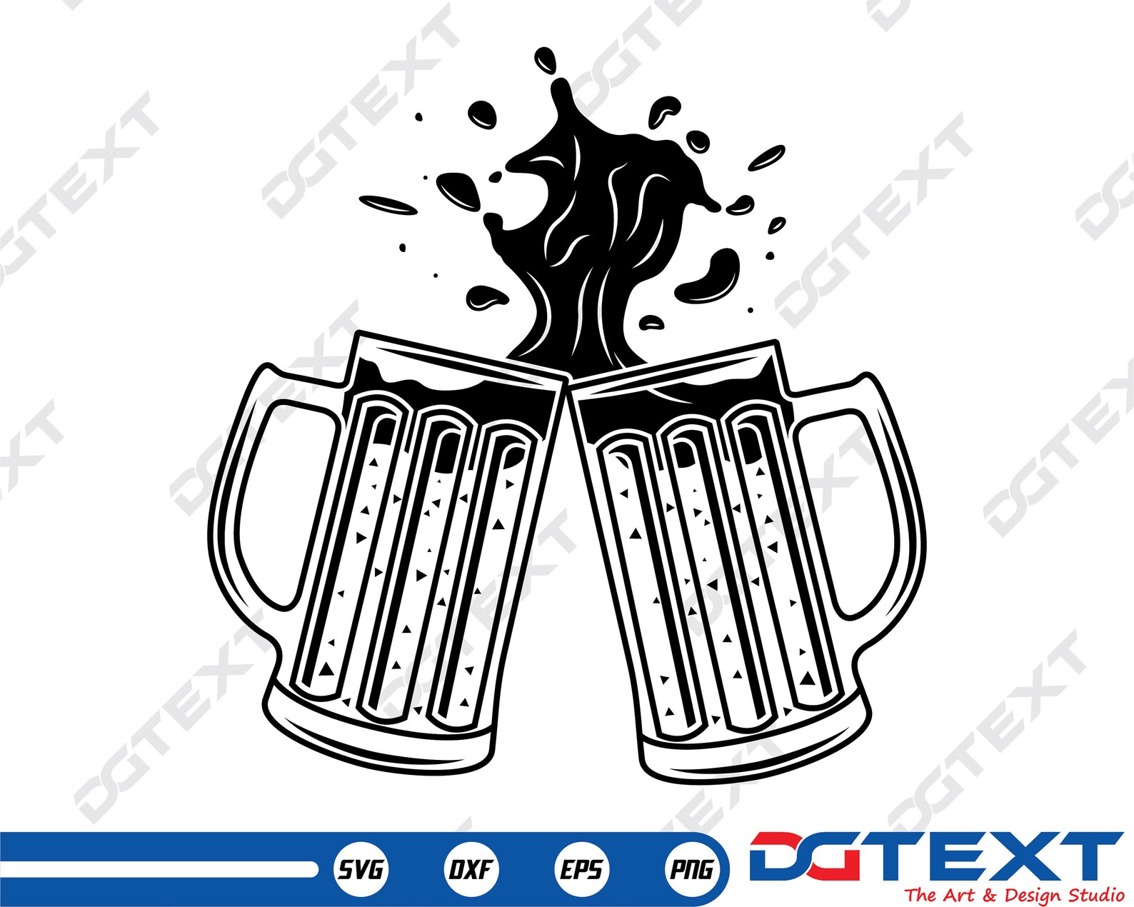 Beer Mug SVG Beer Mug Vector Silhouette Cricut File Etsy
