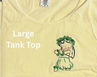 Ready to Ship Lilo embroidered tank top
