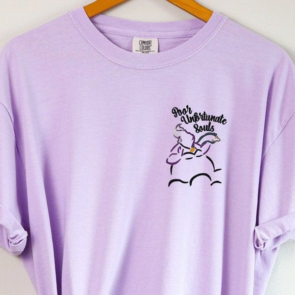 Ursula embroidered tshirt, Little Mermaid Tshirt, Disney tshirt, Disney Villain Shirt