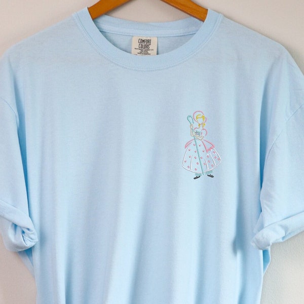 Bo Peep Embroidered Shirt | Toy Story Shirt | Disney Tshirt