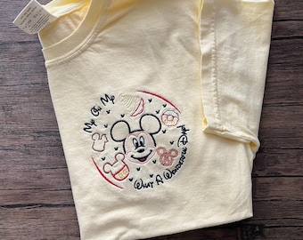 Disney Snacks embroidered shirt, Disney Food Lover Shirt, Disney Gift Tee, Disney Food, Disney Family Vacation