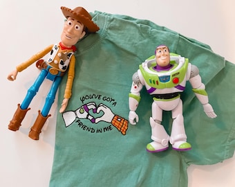 Embroidered Toy Story Shirt: Woody and Buzz, You've Got a Friend In Me
