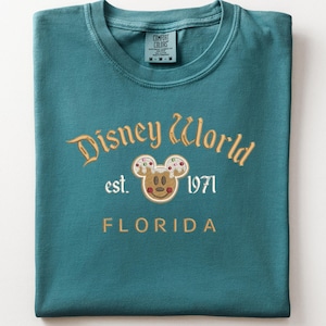 Embroidered Mickey Christmas Cookie Sweatshirt, Main Street Magic Kingdom Shirt
