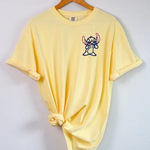 Stitch embroidered Tshirt, Lilo embroidered shirt, Stitch shirt, Alien shirt, Disney Shirt, Disney tshirt image 1