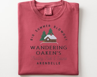 Wandering Oakens Embroidered Shirt, Arendelle Trading Post Crewneck, Frozen Anna and Elsa