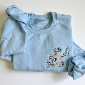 Walle Disney Sweatshirt, Walle and Eve, Disney Walle crewneck, Disney Tank Top