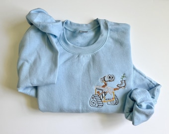 Walle embroidered shirt, Walle sweatshirt, Eve and Walle, Women’s Disney Shirt