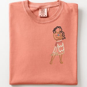 Moana Island Princess Embroidered T-Shirt, Disney World, Journey of Water, Epcot Shirt image 1