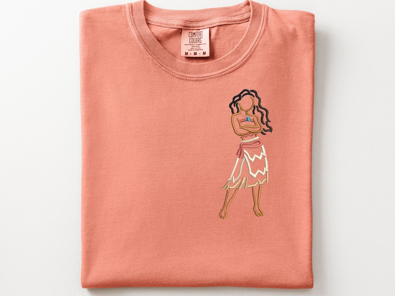 Moana Island Princess Embroidered T-Shirt, Disney World, Journey of Water, Epcot Shirt image 1