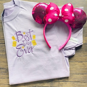 Best Day Ever embroidered shirt, Rapunzel Shirt, Tangled Crewneck, Magic Kingdom shirt