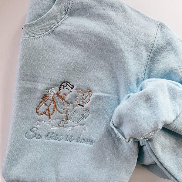 Cinderella embroidered sweatshirt, Bibbidi Bobbidi Boo Shirt, Disney Bride shirt, Princess t-shirt