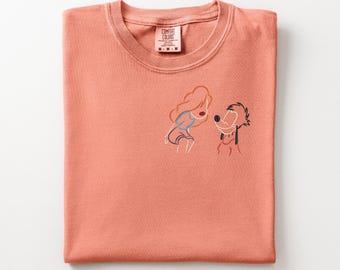 Max and Roxanne Embroidered Sweatshirt, Goofy Movie