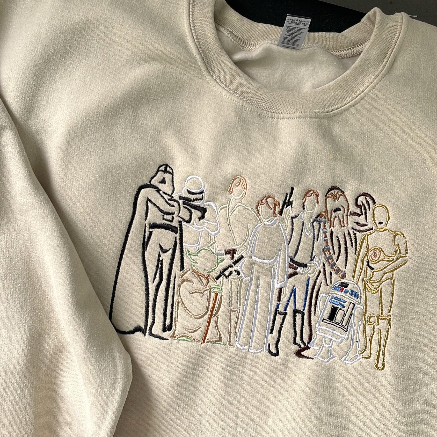 Star Wars character sweatshirt, Galaxy’s Edge embroidered shirt, Star Wars Crewneck, Hollywood Studios Shirt, Disney tshirt