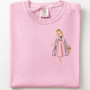 Princess Aurora Embroidered Shirt, Briar Rose, Sleeping Beauty Castle