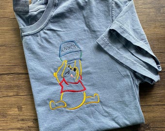 Winnie the Pooh Embroidered tshirt, Pooh bear shirt, Disney shirt