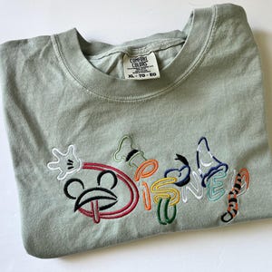 Classic Characters embroidered shirt, Disney Tshirt, Disney World image 1