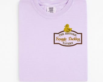 Tangled Snuggly Duckling embroidered Tshirt, Rapunzel Shirt, Disney Sweatshirt, Disney Crewneck