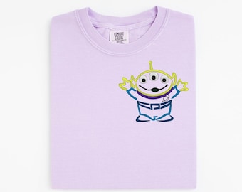 Toy Story Alien Embroidered Comfort Colors Shirt