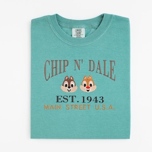 Chip and Dale Embroidered Tshirt, Disney World, Magic Kingdom