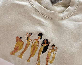 The Muses Embroidered Sweatshirt, Hercules Disney Shirt