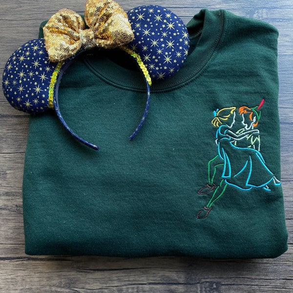 Peter and Wendy || Disney Tshirt || Disney Sweatshirt || Embroidery || Disney World