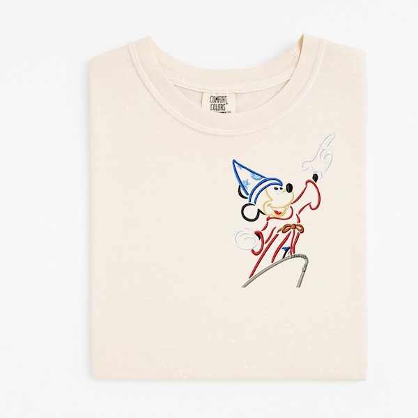 Sorcerer Mickey Embroidered Sweatshirt, Fantasmic Sweatshirt, Hollywood Studios, Disney Shirt