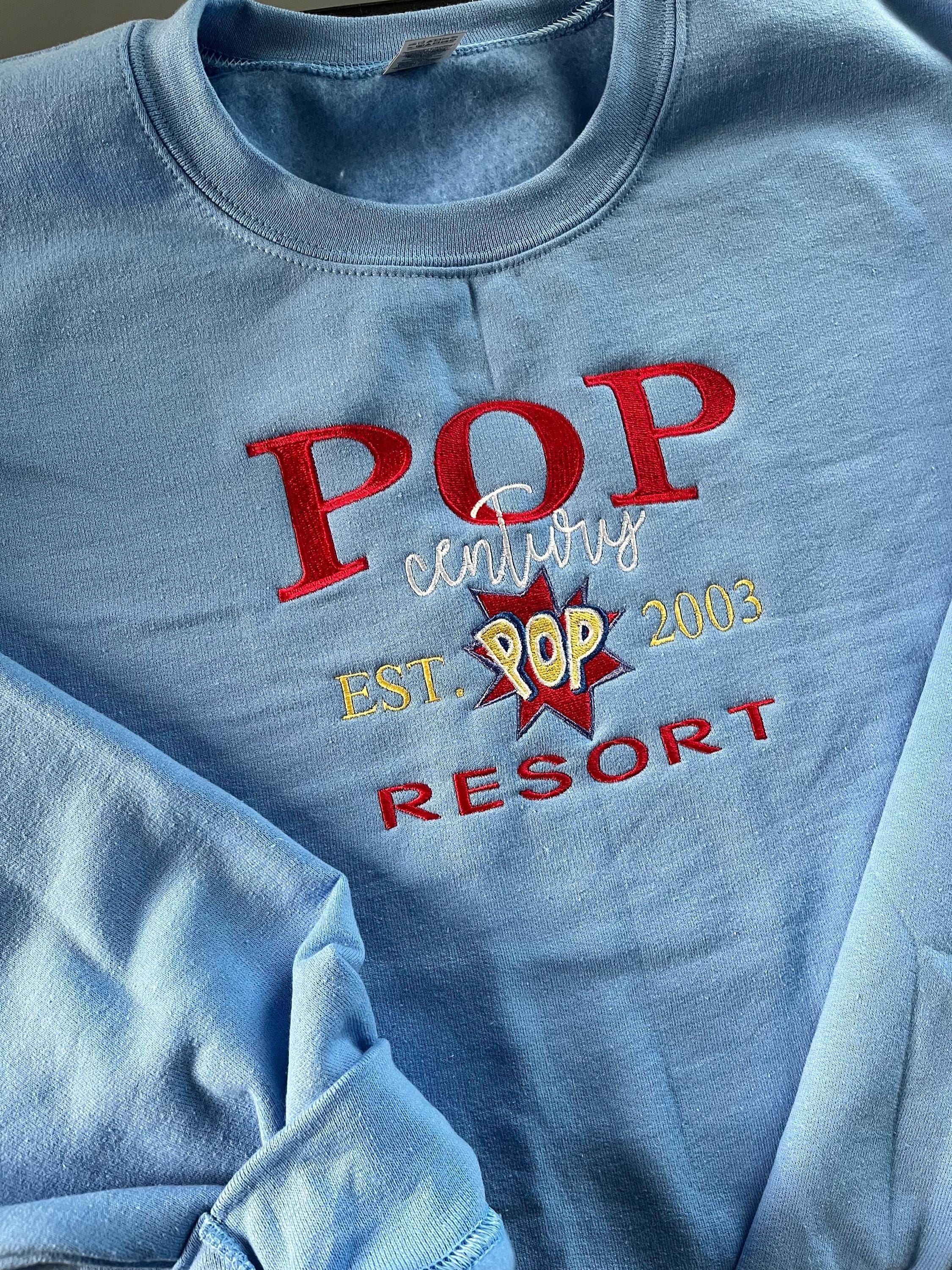 Pop Century Resort embroidered sweatshirt, Disney resorts, Lake Buena Vista, DCP sweatshirt