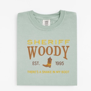Sheriff Woody Toy Story embroidered shirt, Hollywood Stuidios Toy Story land, Disney World